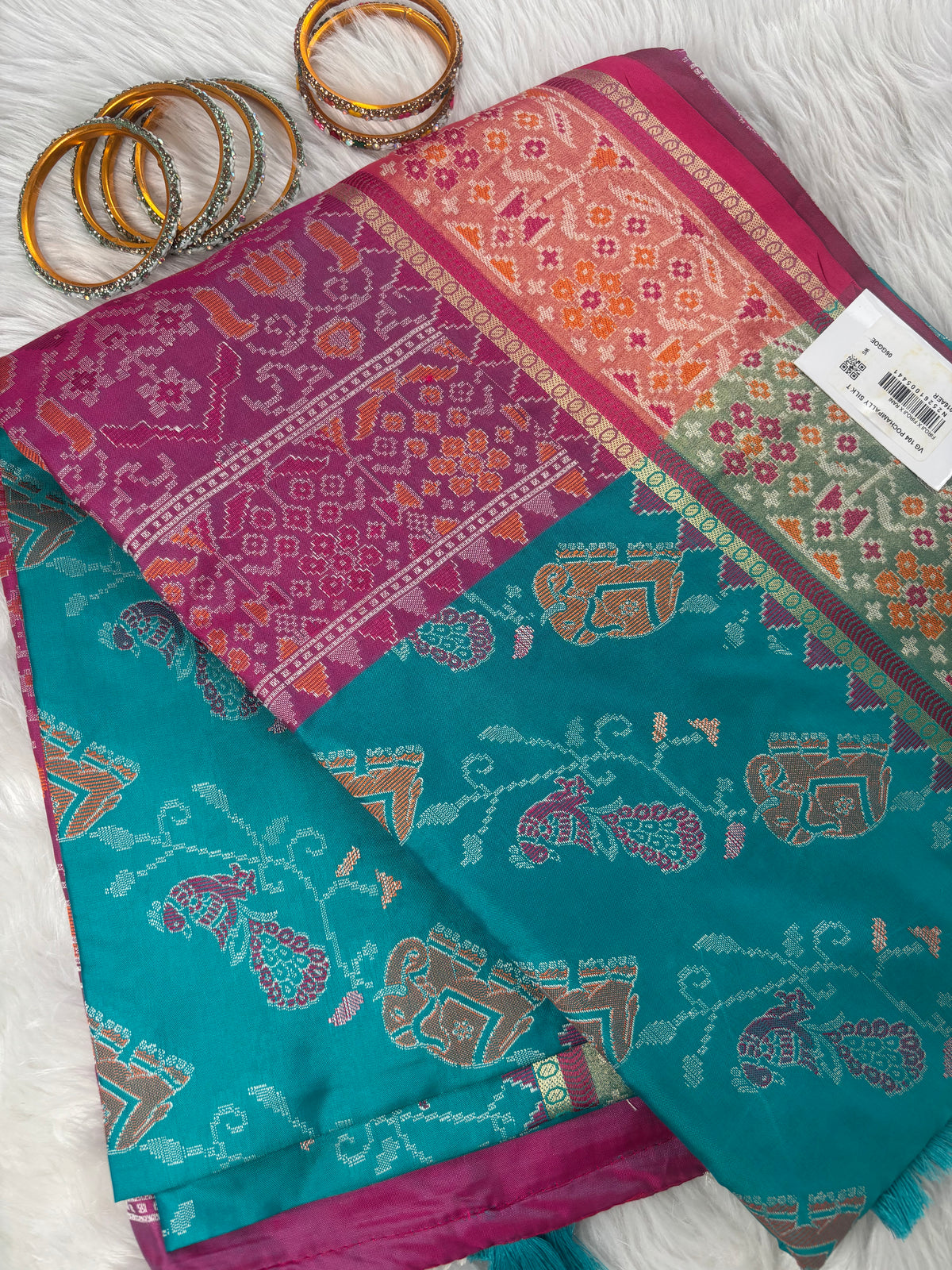 Meherika Firoji Pochampally Silk Saree| Radhe Ethnics