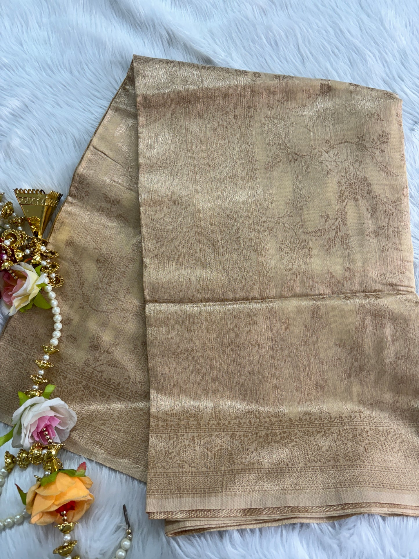 Light brown banarasi cotton 93