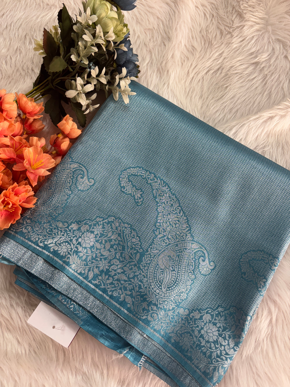 Megha german blue saree