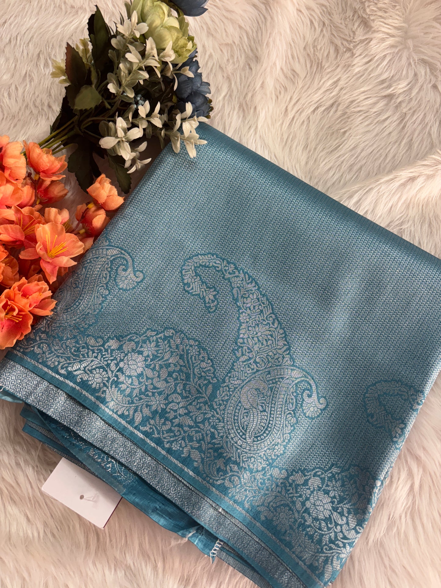 Megha german blue saree