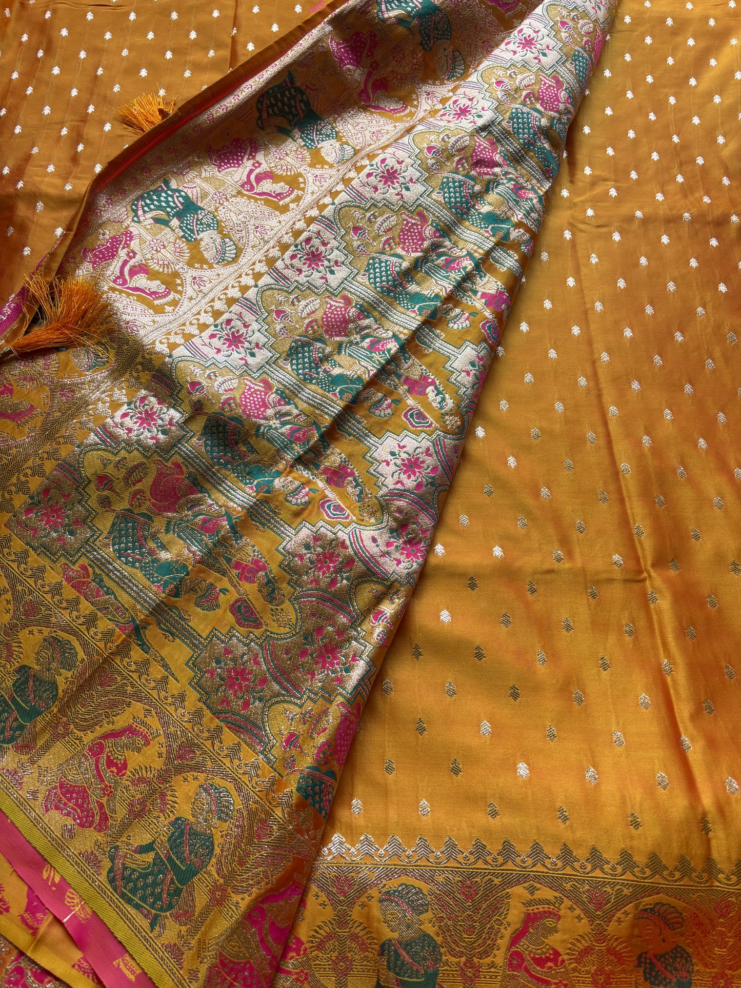 Wedding Motifs Silk Saree