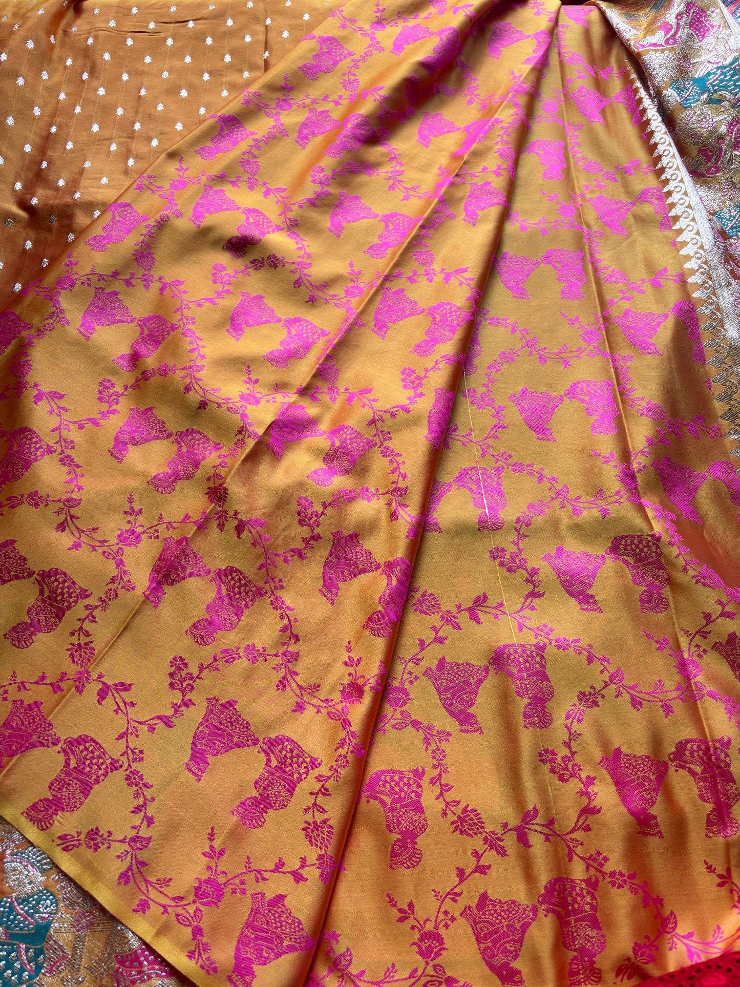 Wedding Motifs Silk Saree
