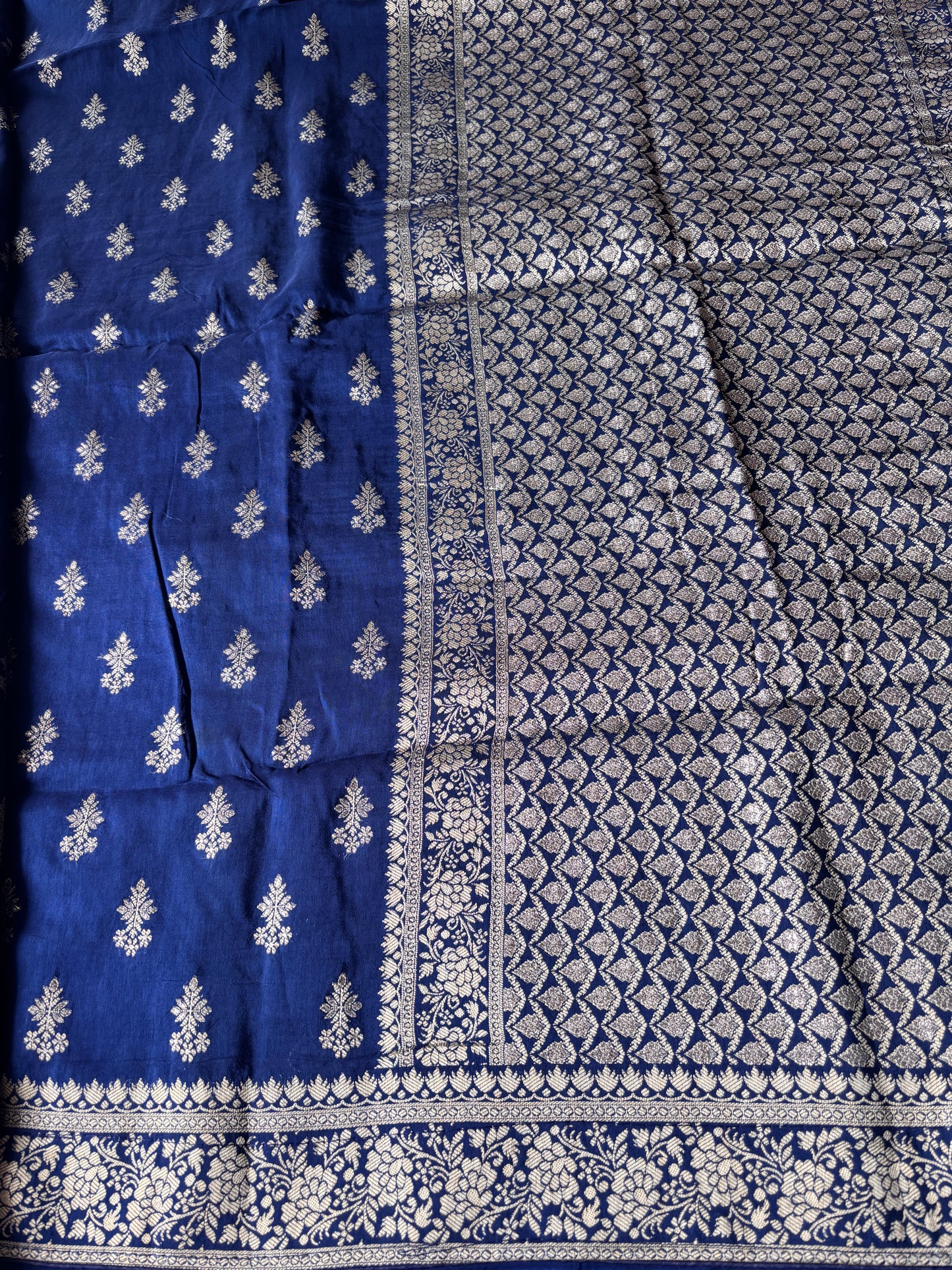 Dark Blue Silk Saree