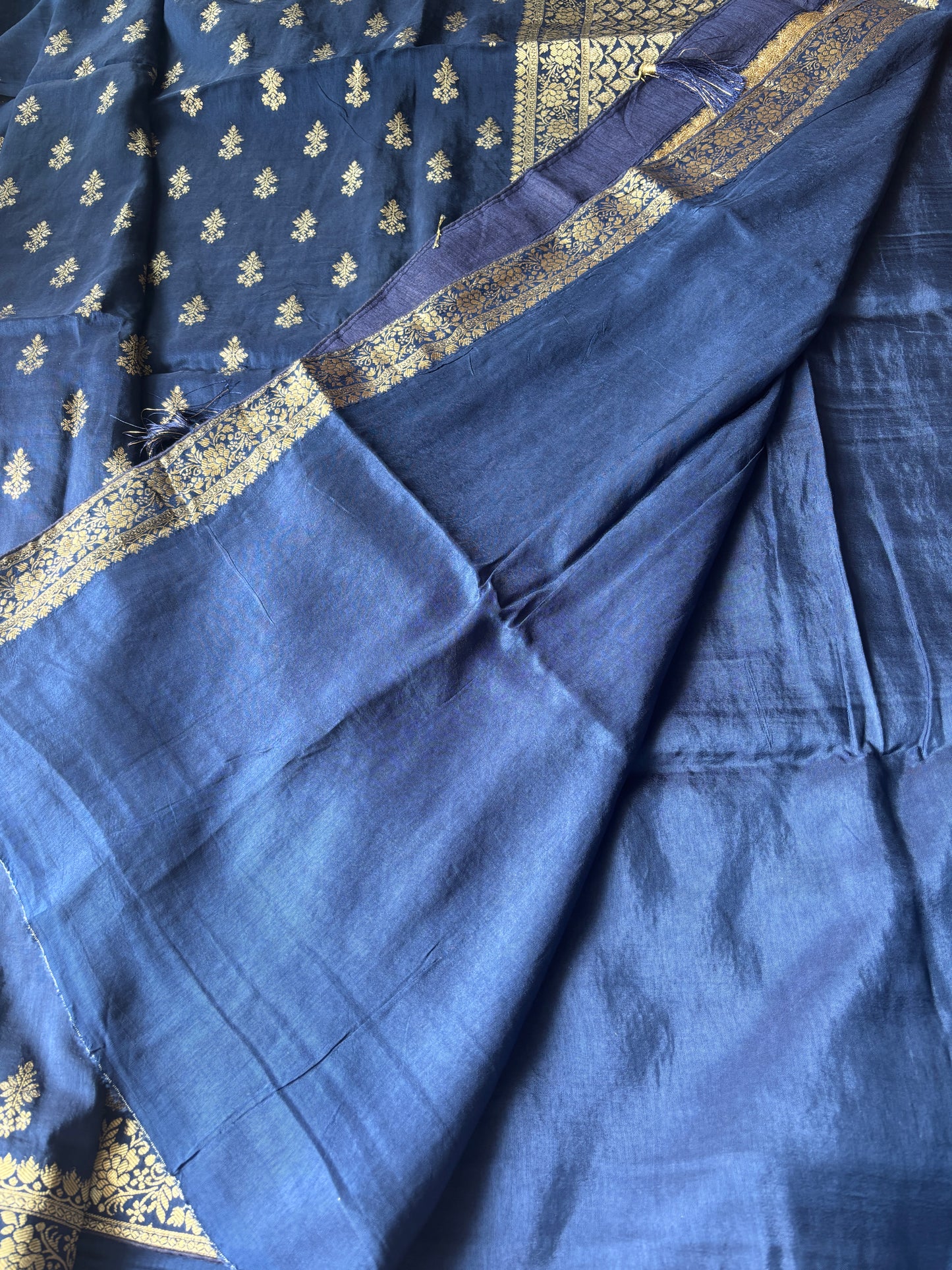 Dark Blue Silk Saree