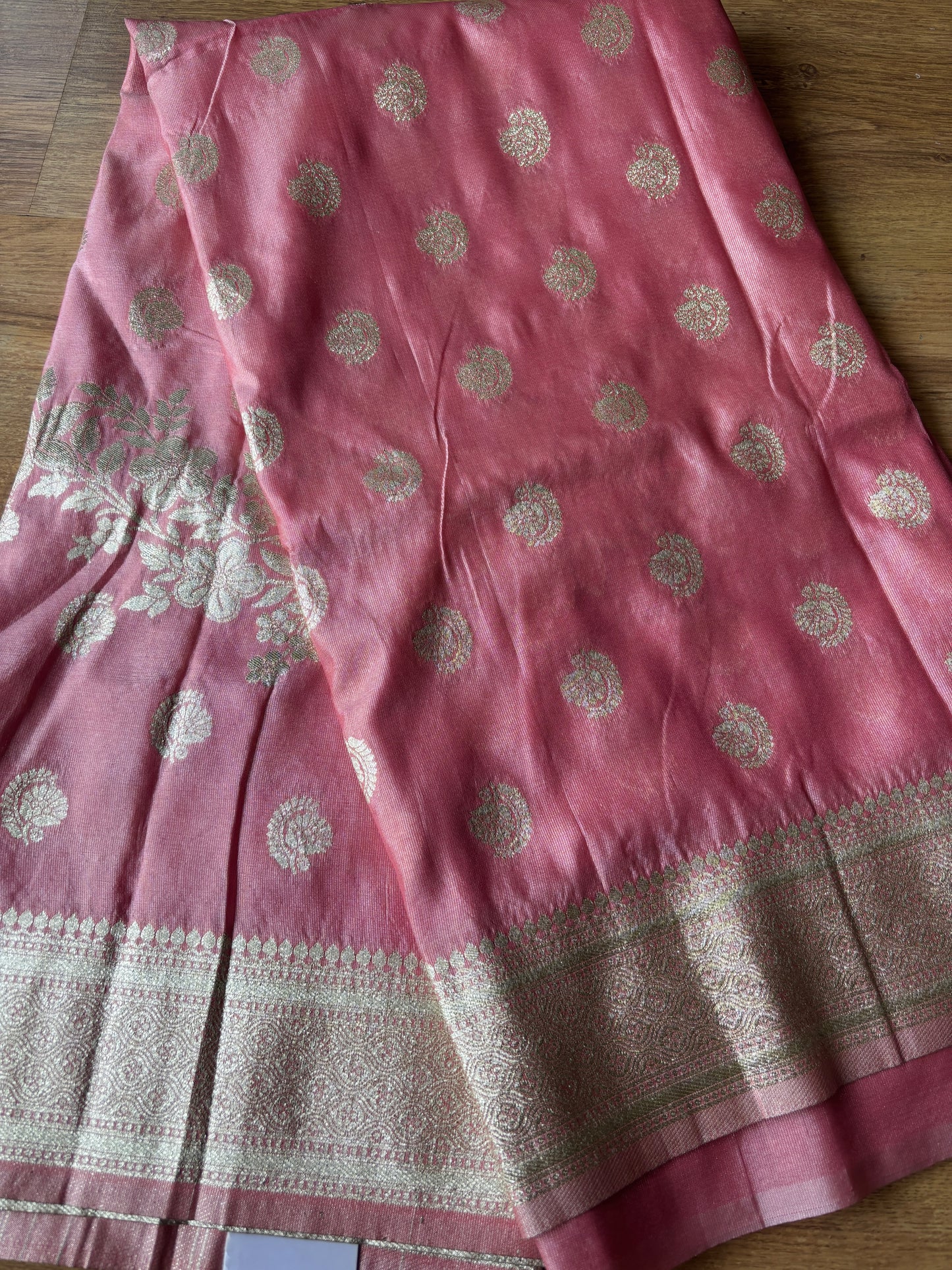 Baby Pink Banarasi Silk Saree(38)