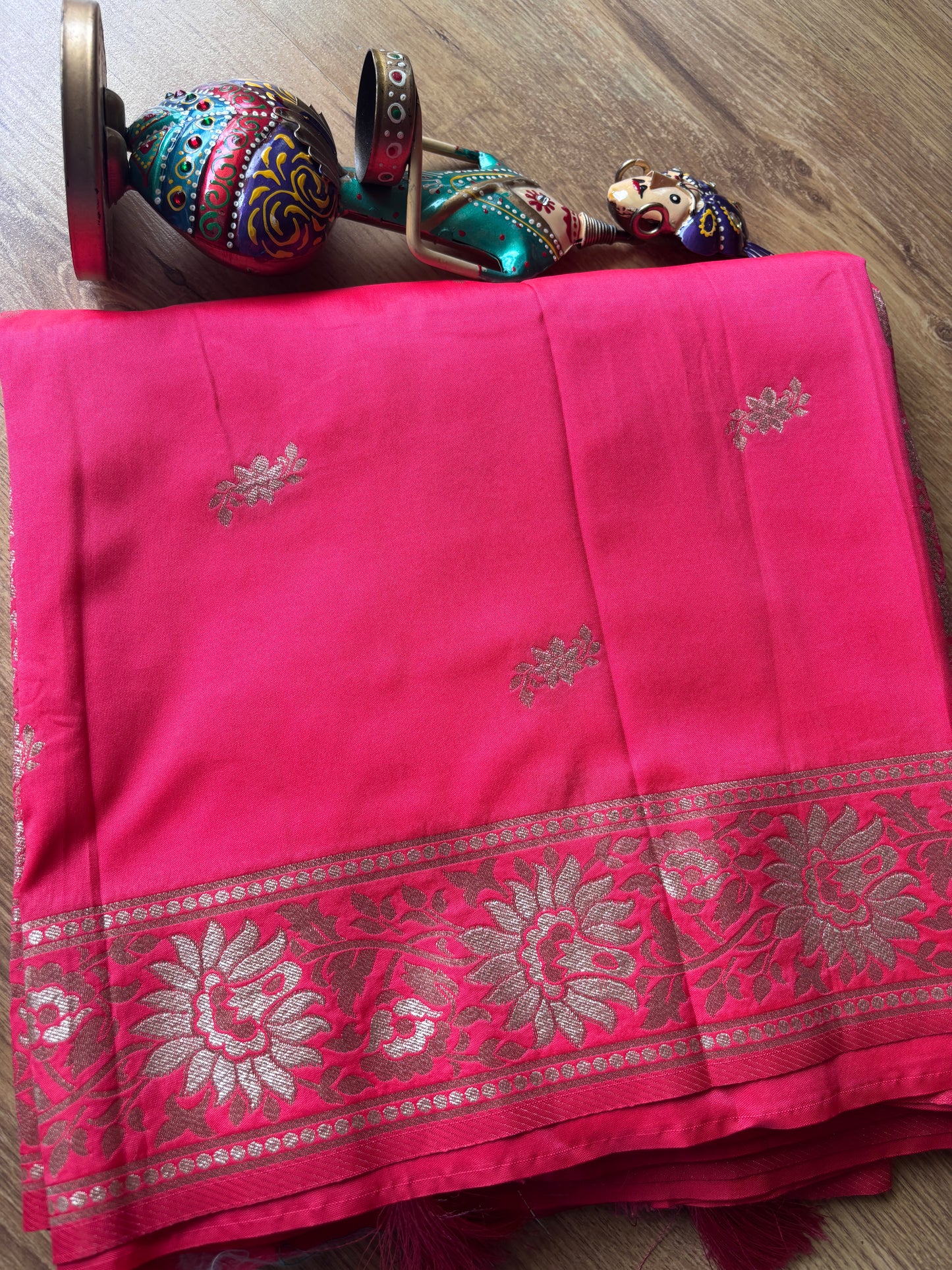 Light Red Silk Saree