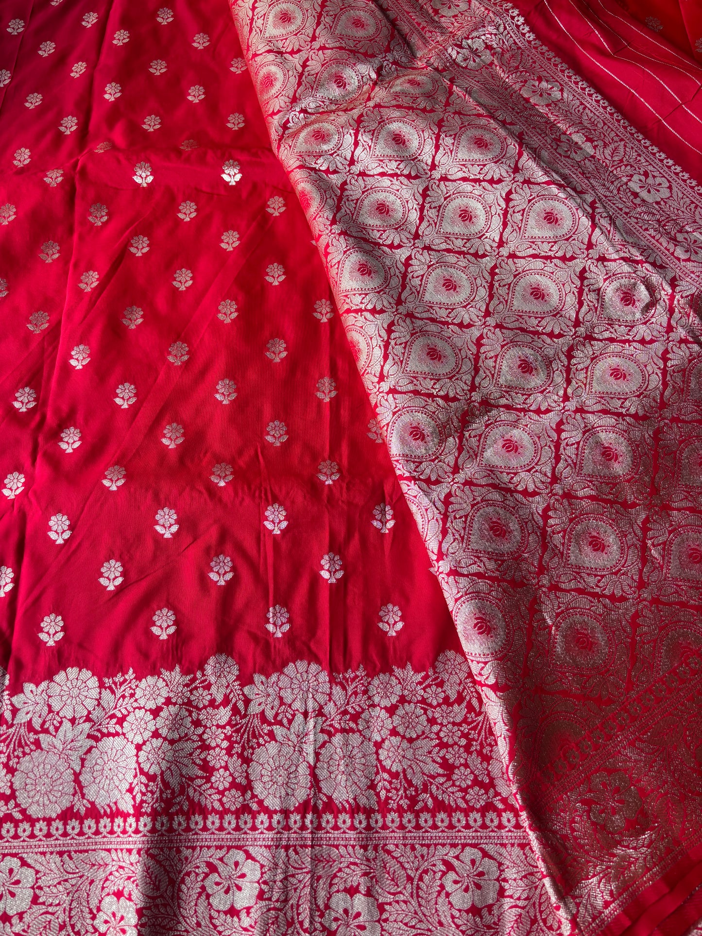 Red Banarasi Silk Saree