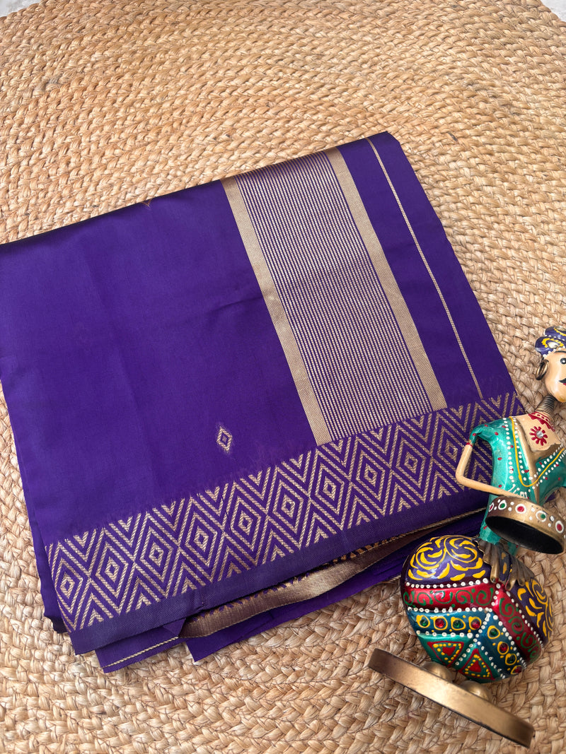 Vaidehi Royal Purple Soft Silk Saree | Radhe Ethnics