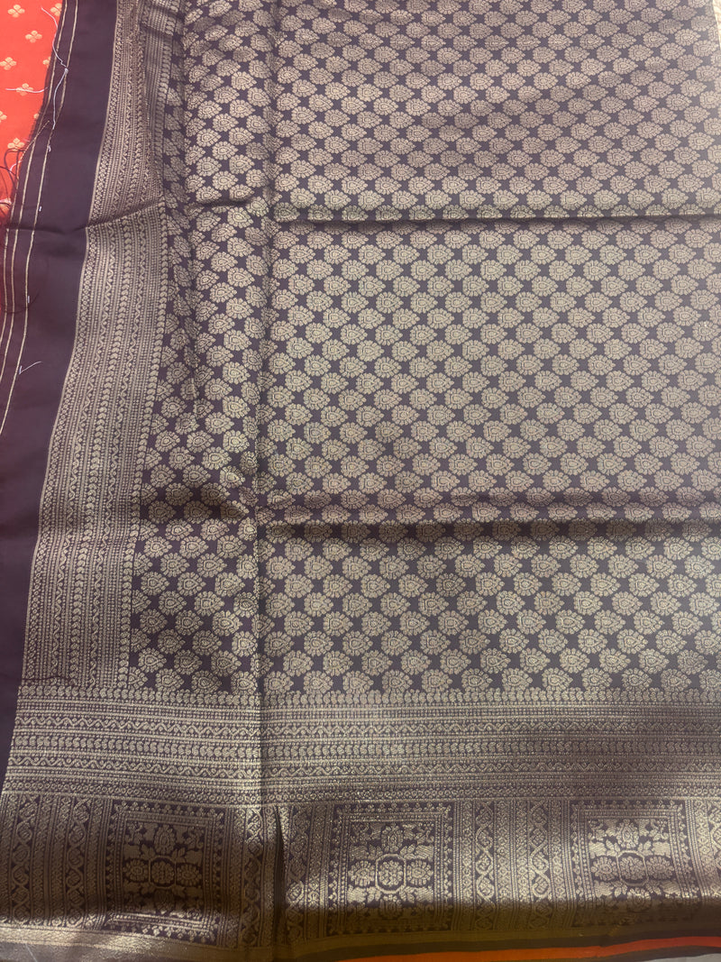 Nandini Crimson Red Soft Silk Saree | Radhe Ethnics