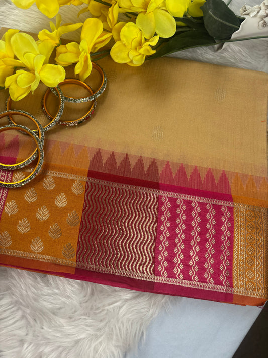 Rangoli chikoo Color Tussar Silk| Radhe Ethnics