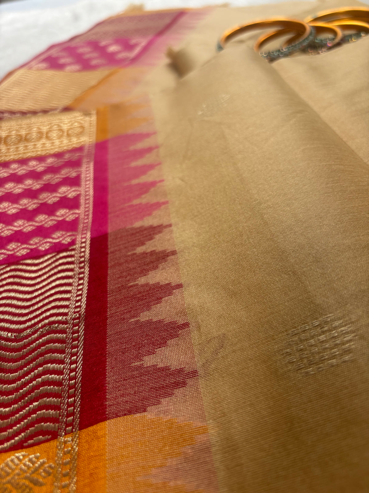 Rangoli chikoo Color Tussar Silk| Radhe Ethnics