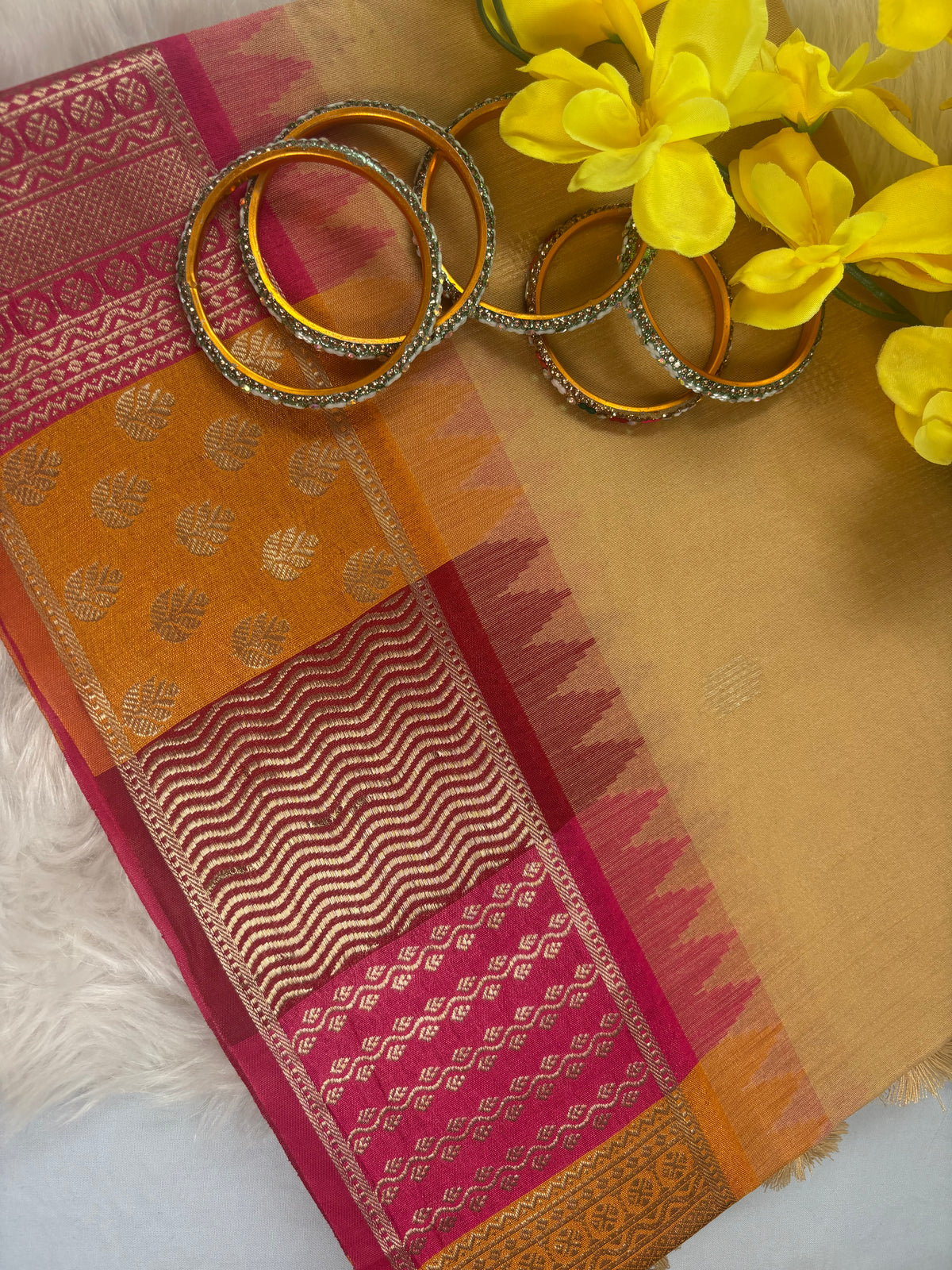Rangoli chikoo Color Tussar Silk| Radhe Ethnics
