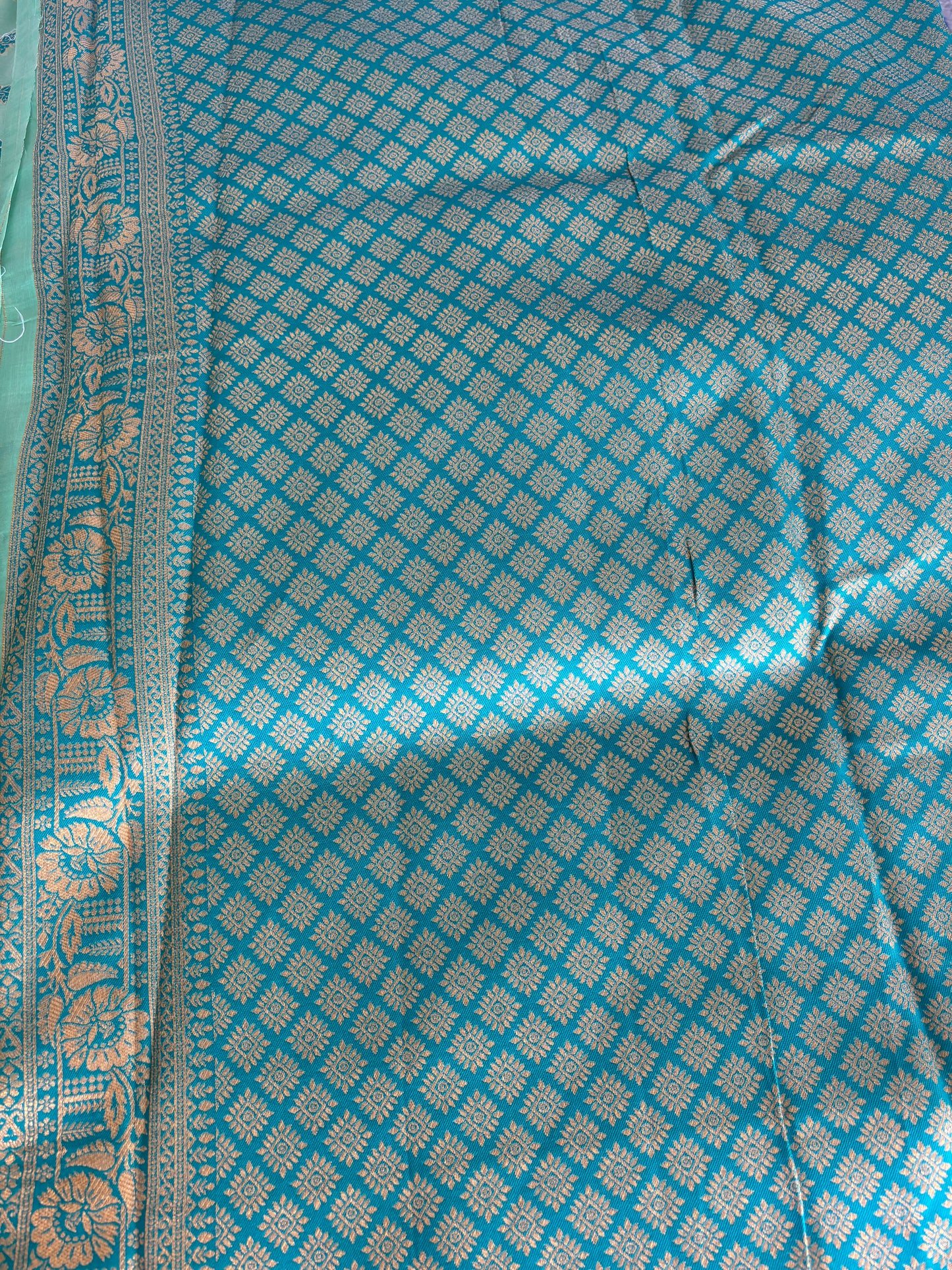 Green Banarasi Silk Saree