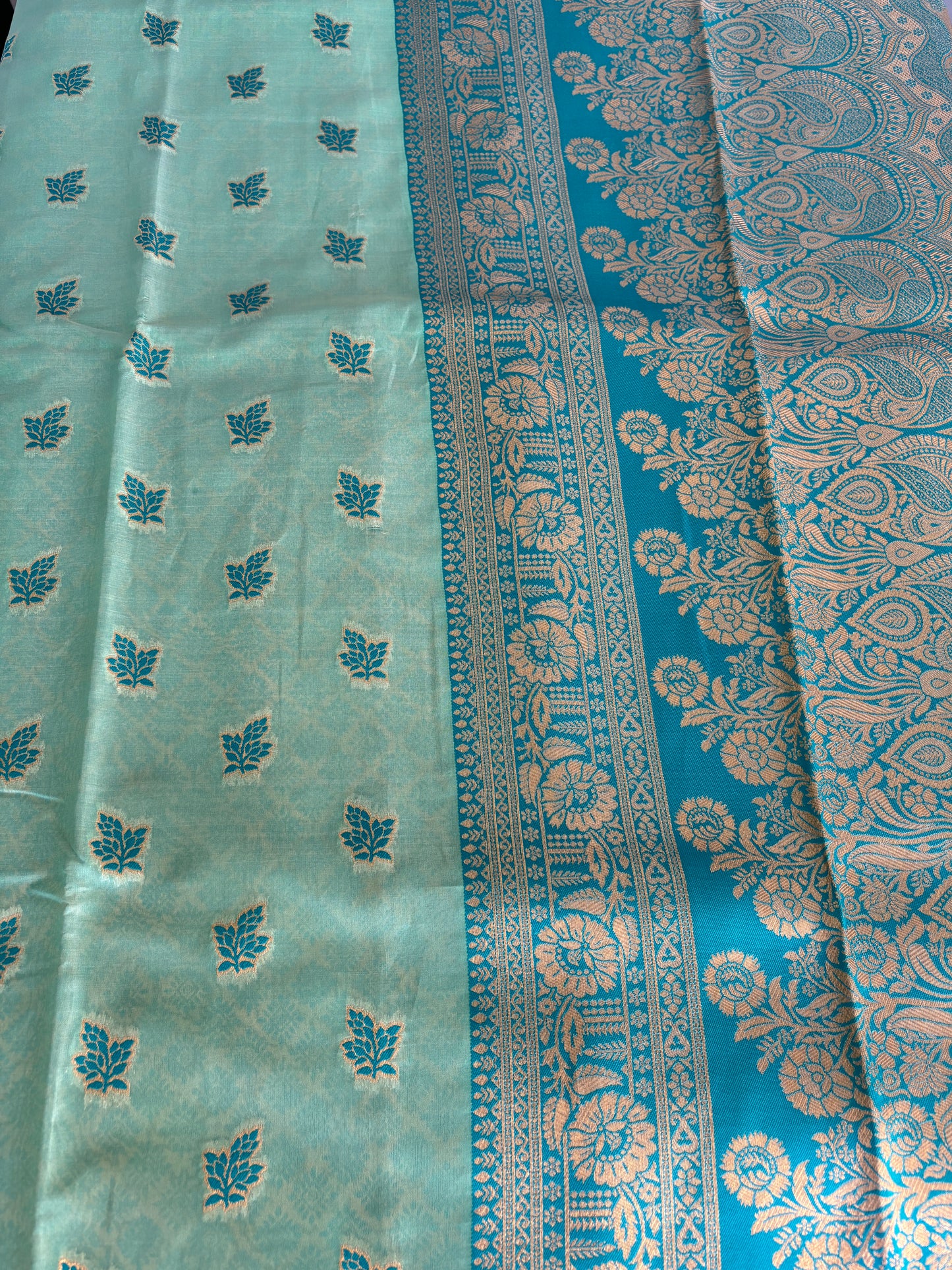 Green Banarasi Silk Saree