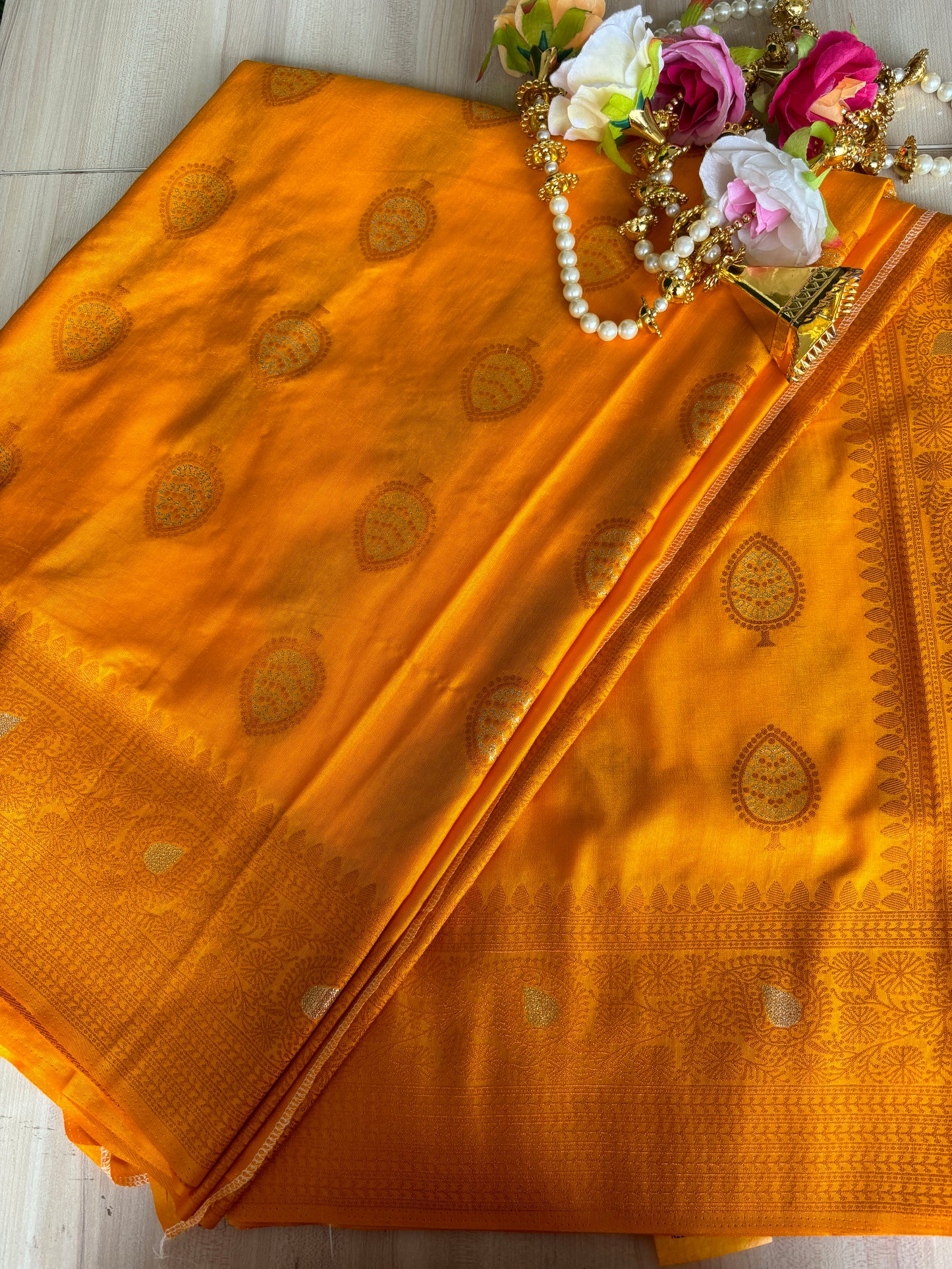 Mustard Dola Silk