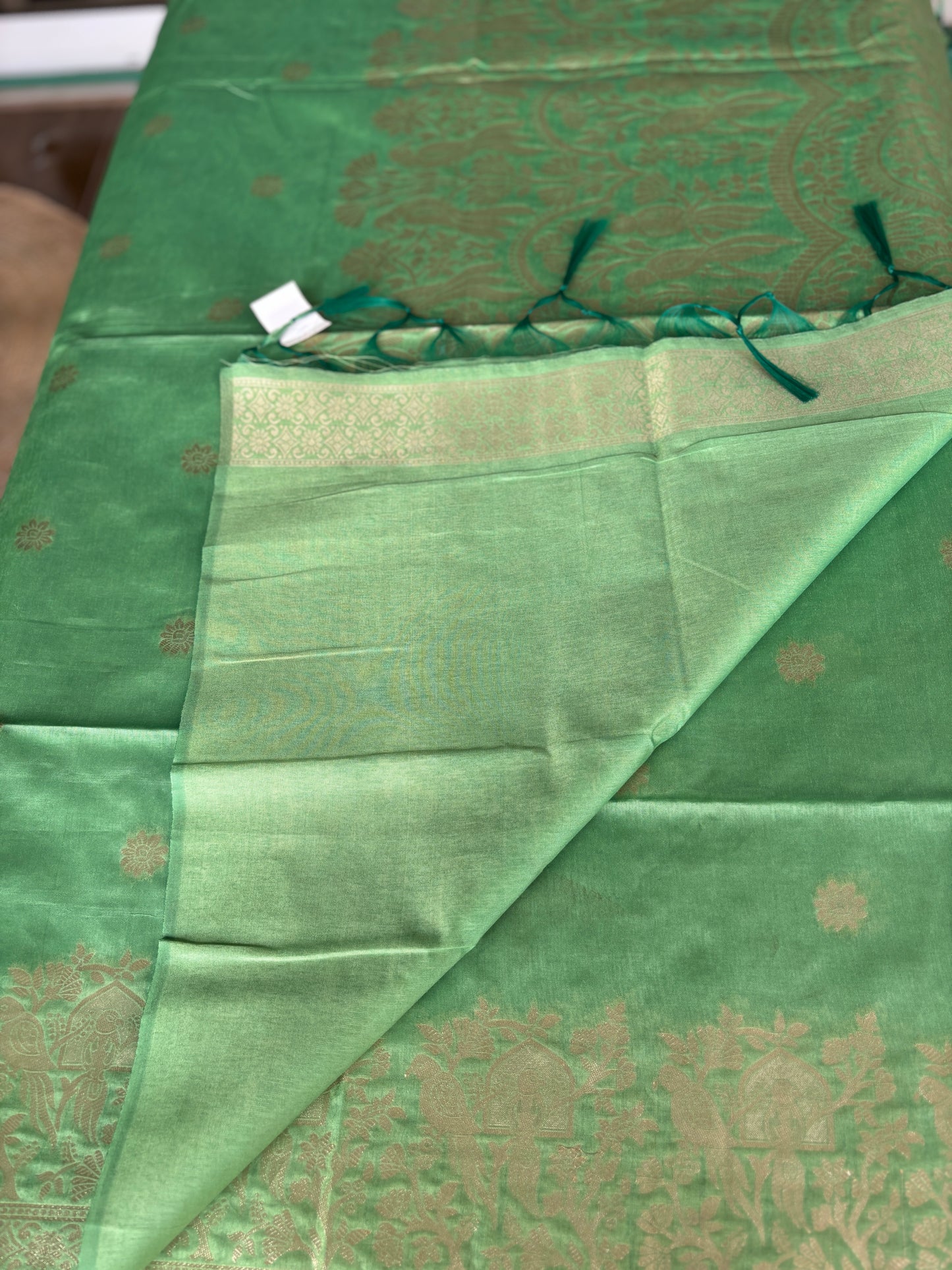 Parrot Green Parrot Saree