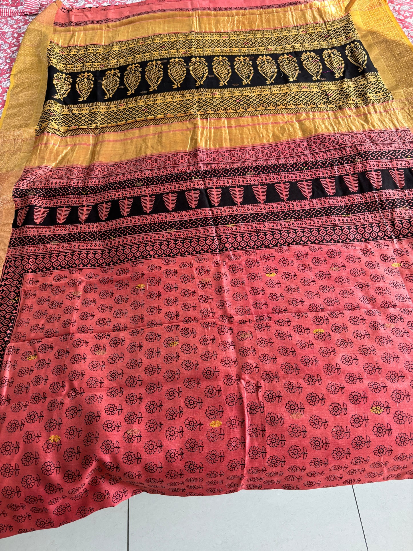 Brown Bagh Print maheshwari8