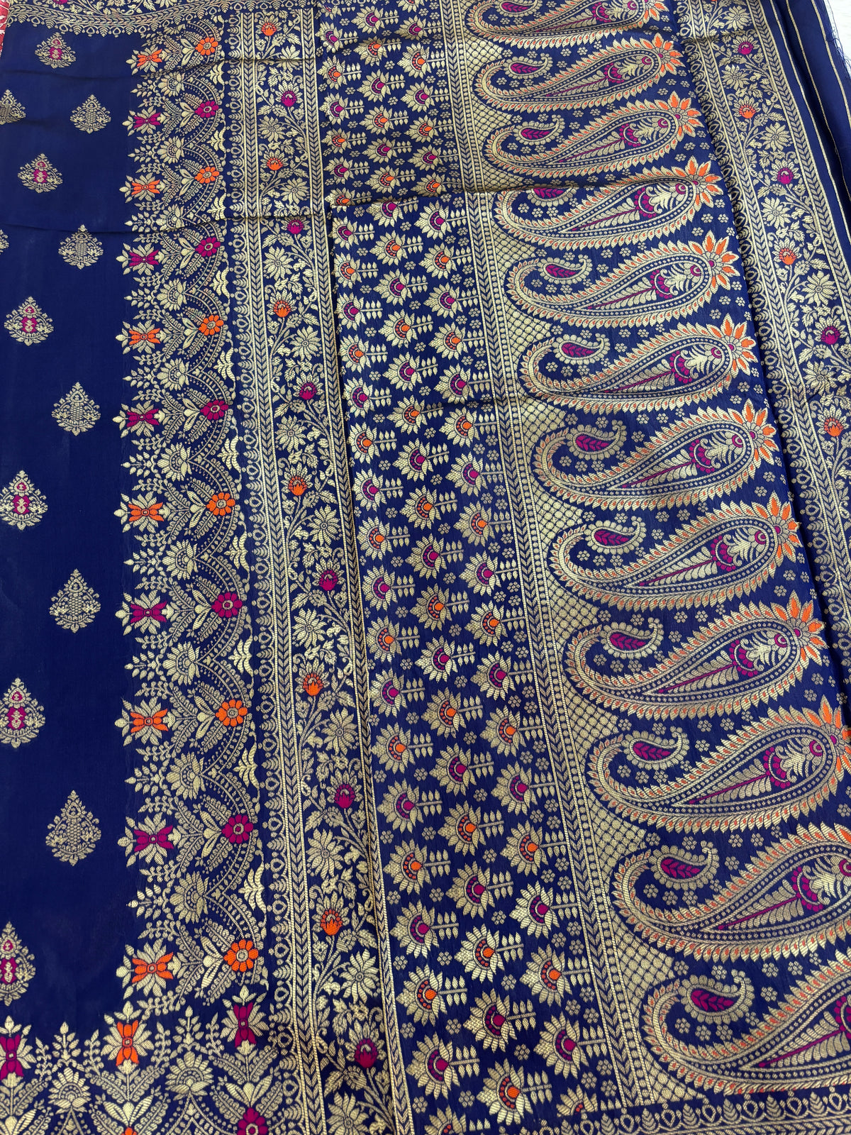 Meera - Royal Blue Soft Silk Saree