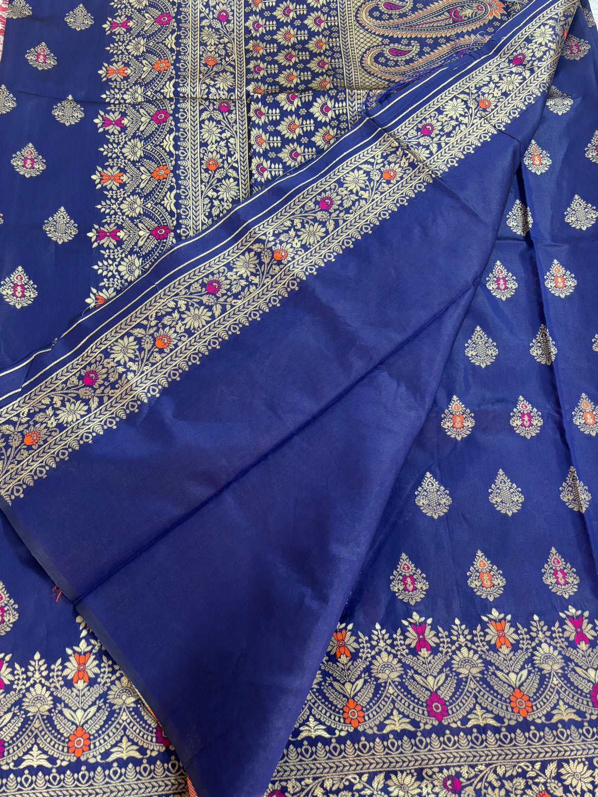 Meera - Royal Blue Soft Silk Saree