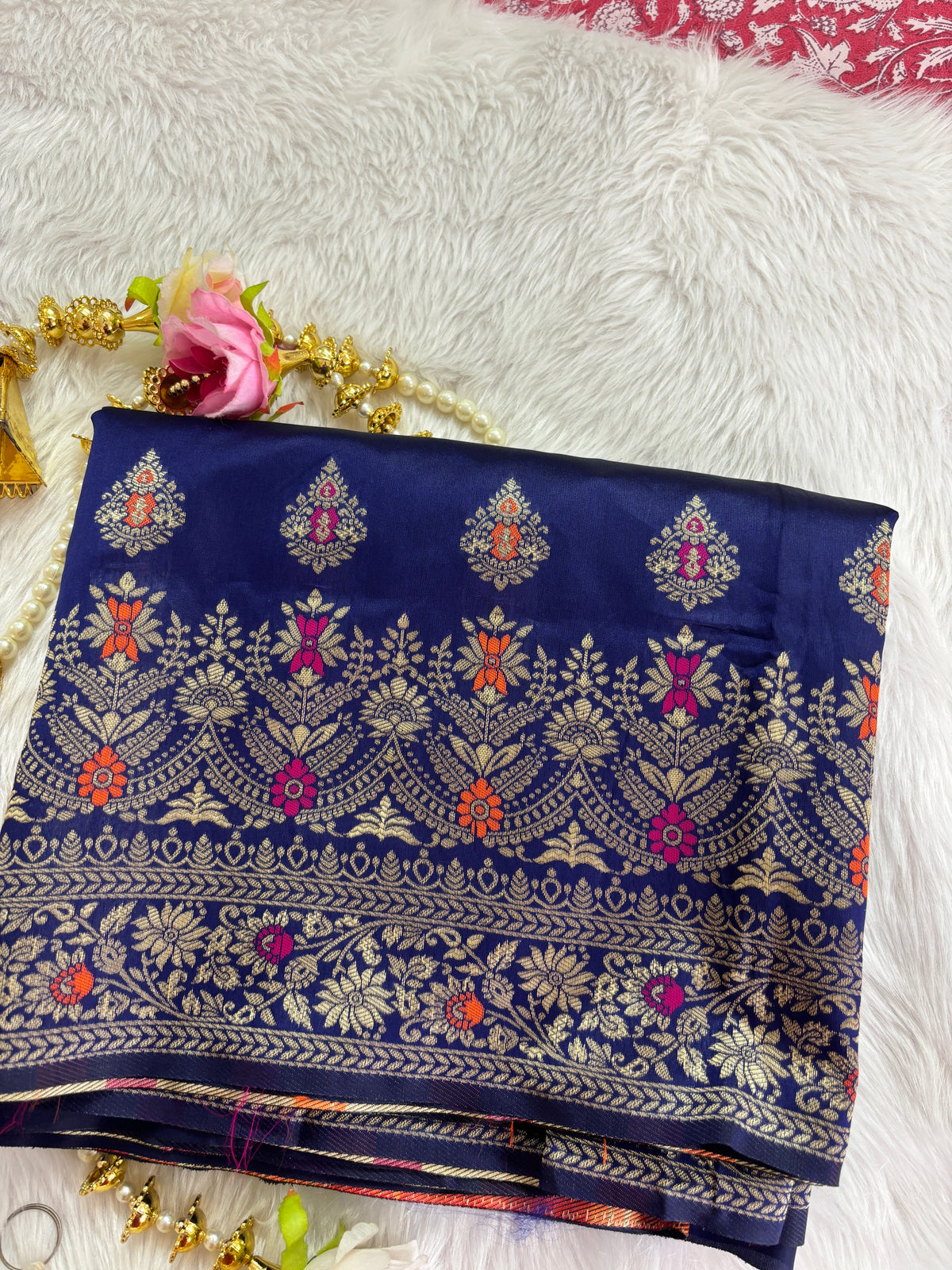 Meera - Royal Blue Soft Silk Saree