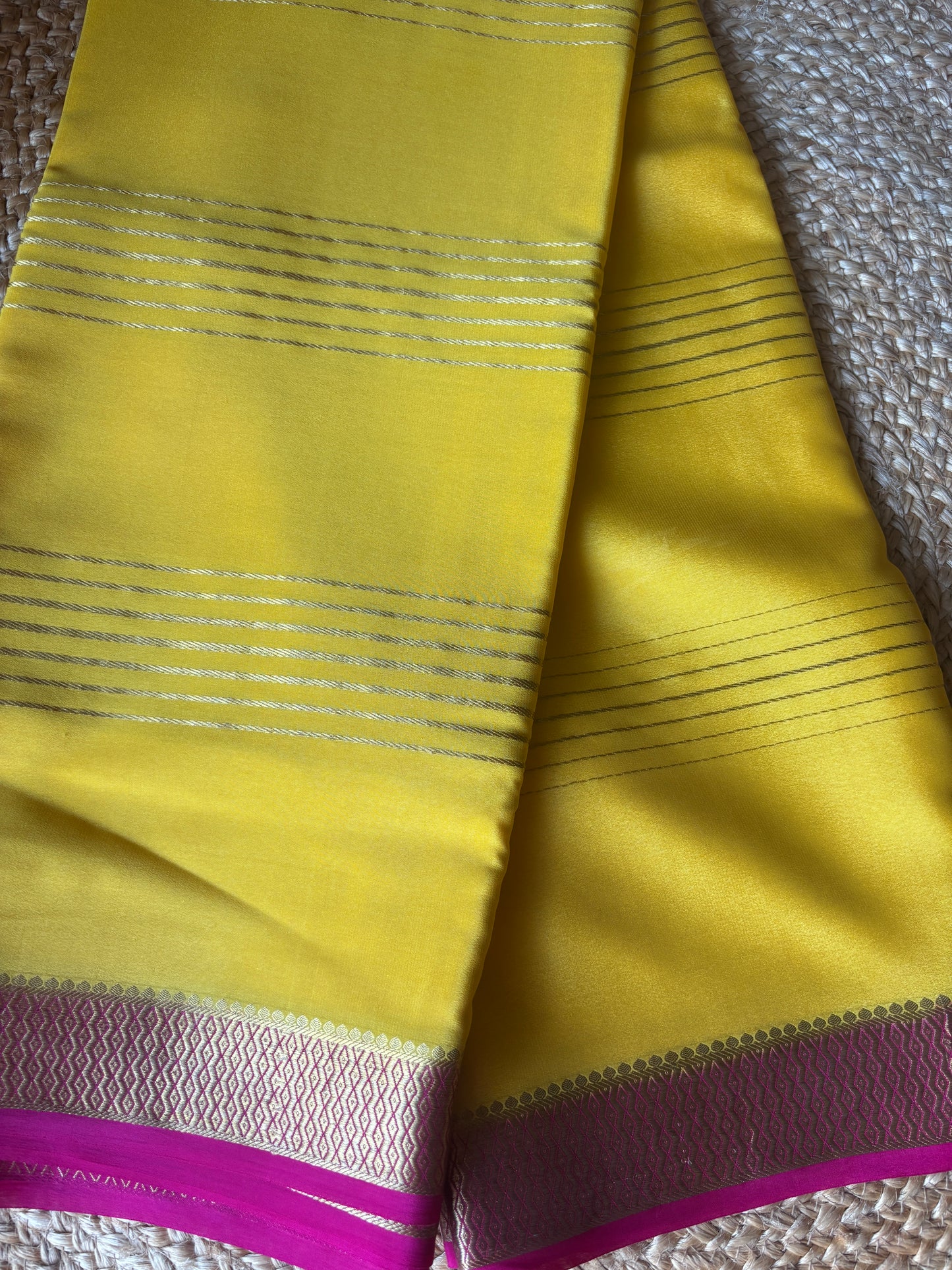 Pure Mysore Silk seven lines