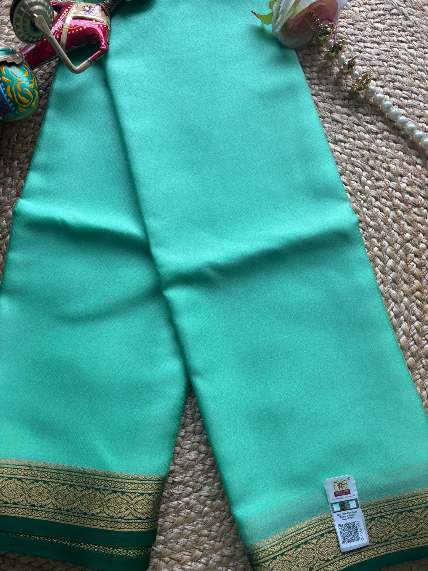 Pure Mysore Silk Single Border Saree