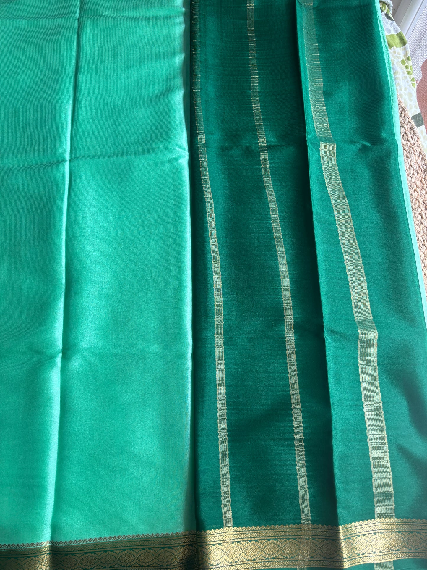 Pure Mysore Silk Single Border Saree
