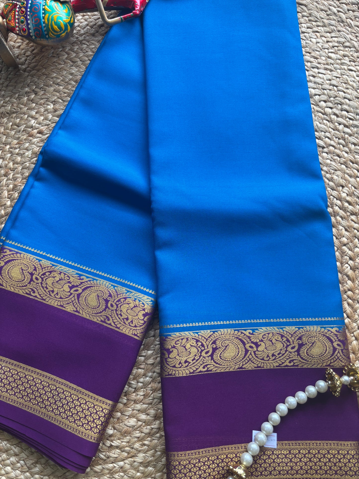 Pure Mysore Silk Two Borders saree