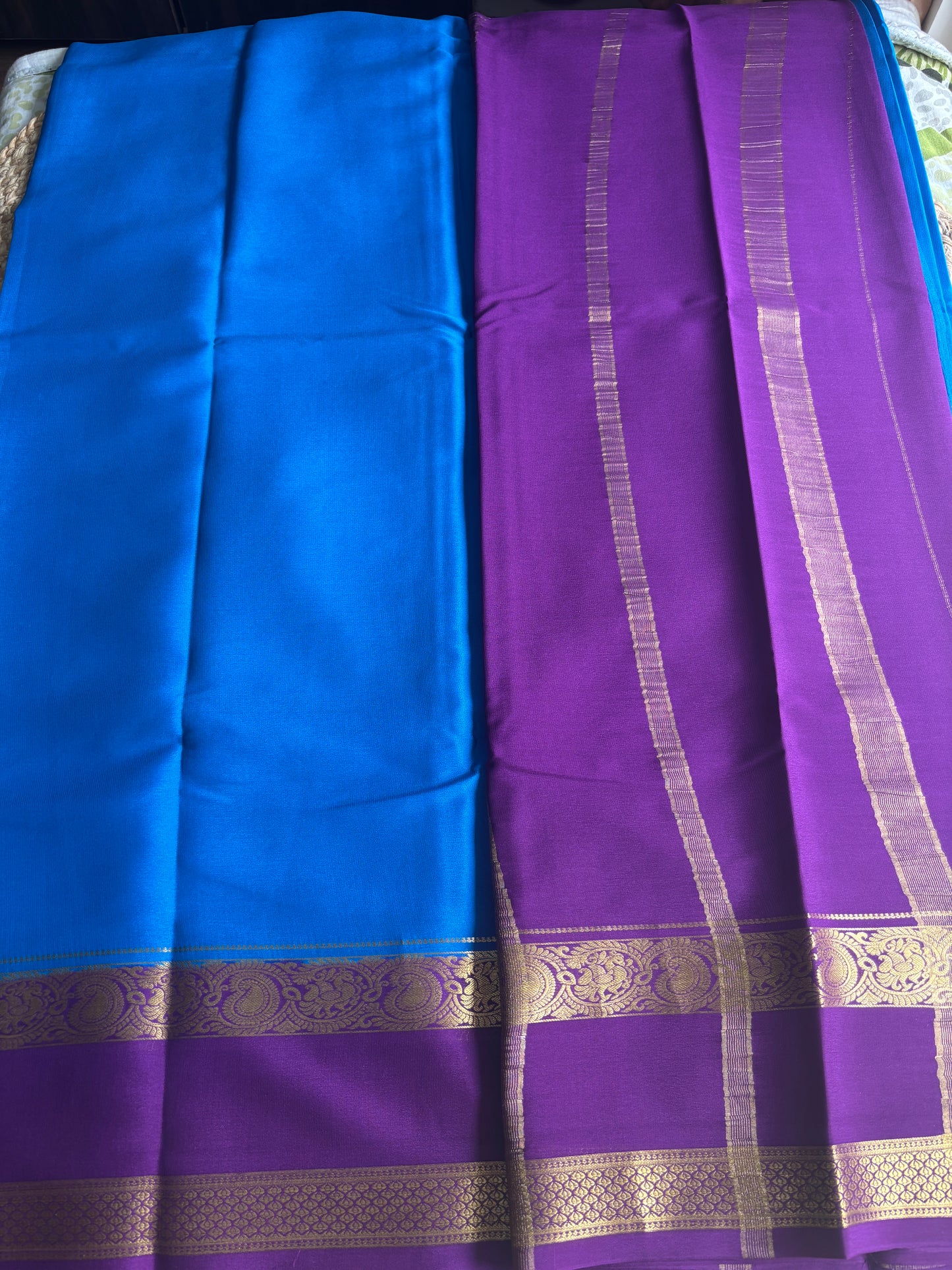 Pure Mysore Silk Two Borders saree