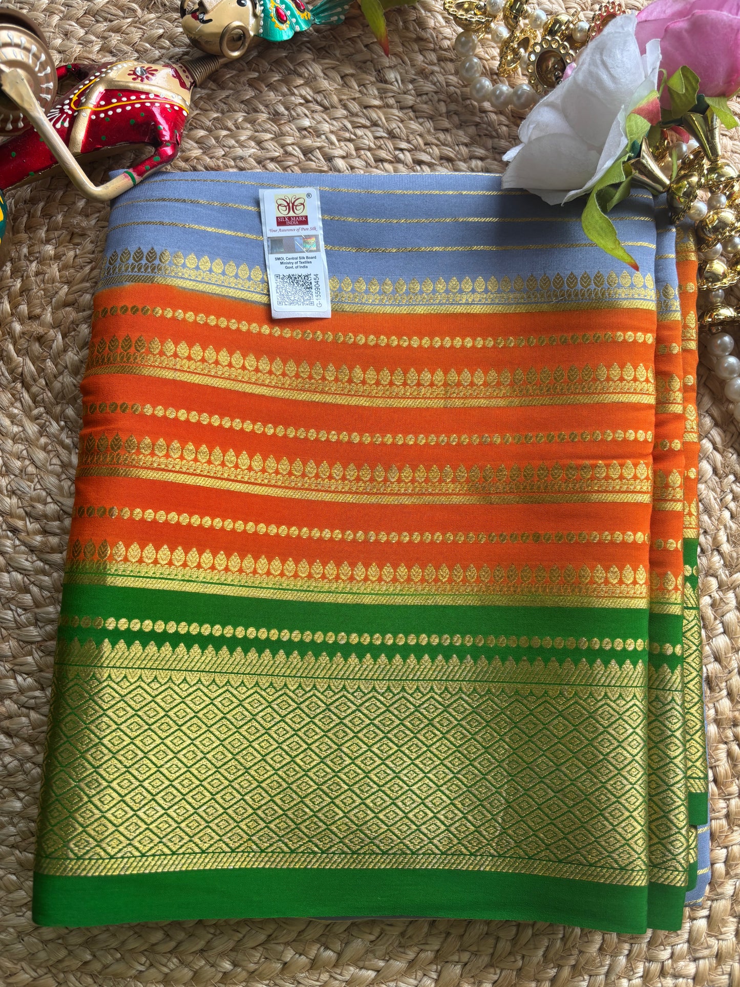 Pure Mysore Silk bentex big saree