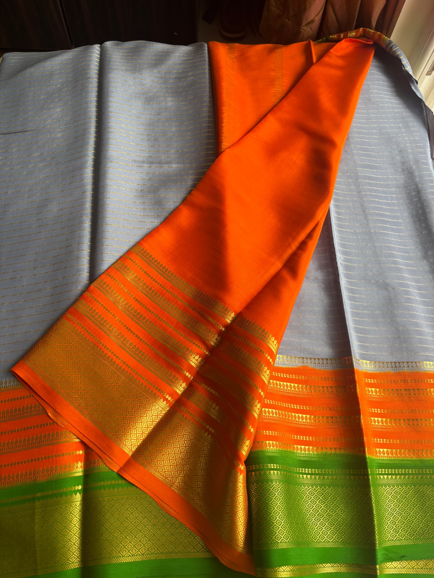 Pure Mysore Silk bentex big saree