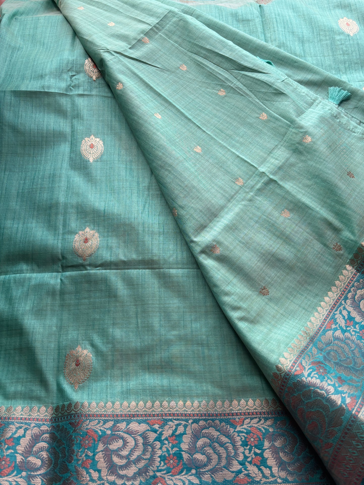 Pista Green Silk Saree