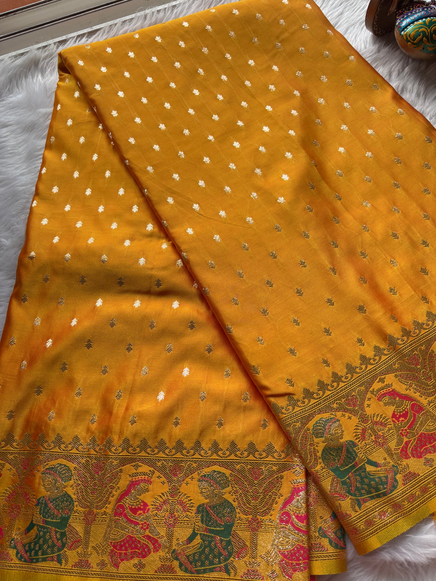 Wedding Motifs Silk Saree