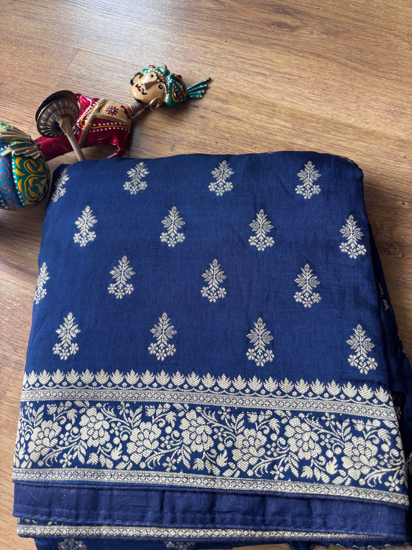 Dark Blue Silk Saree