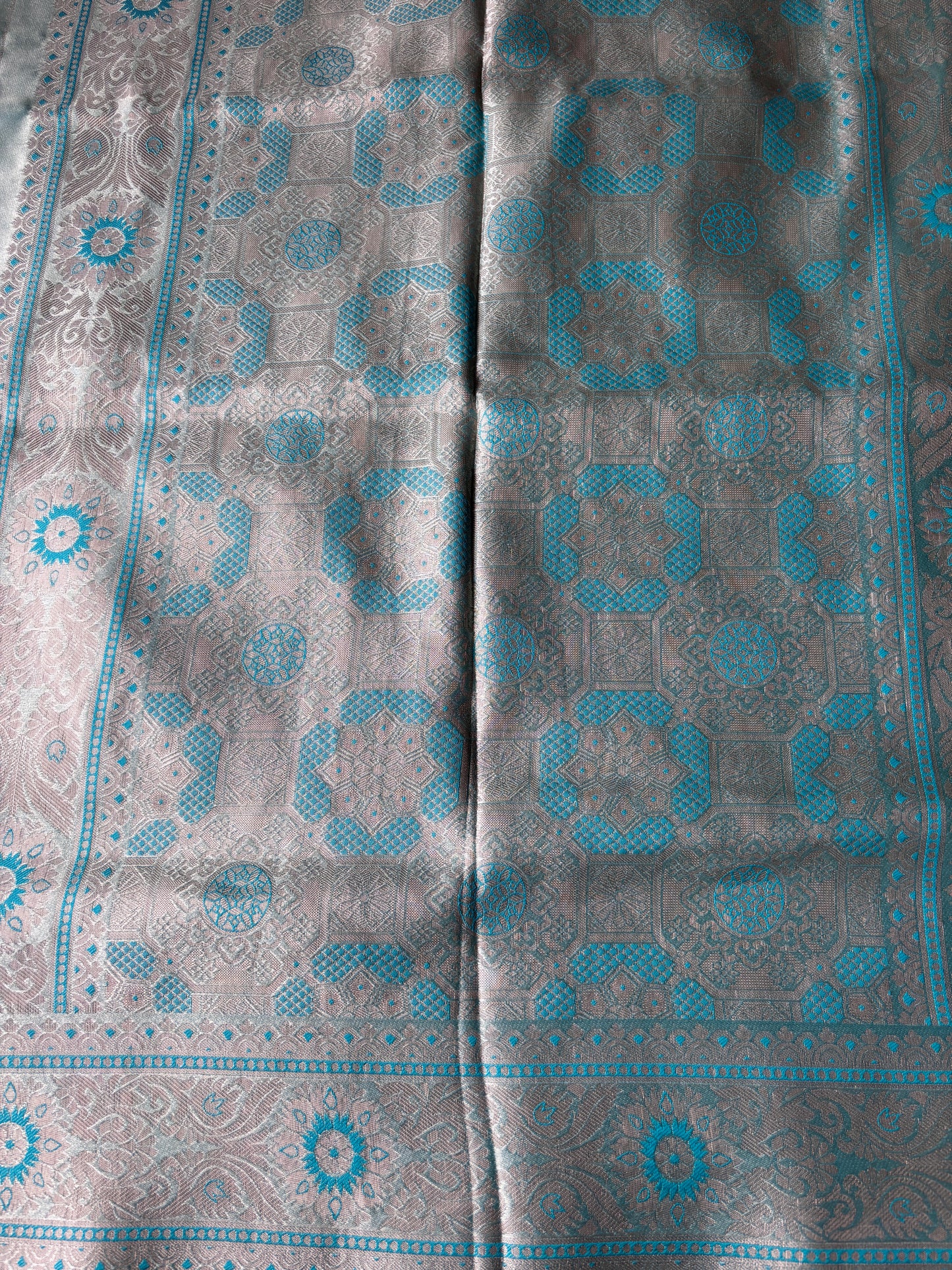Firozi Silk Saree