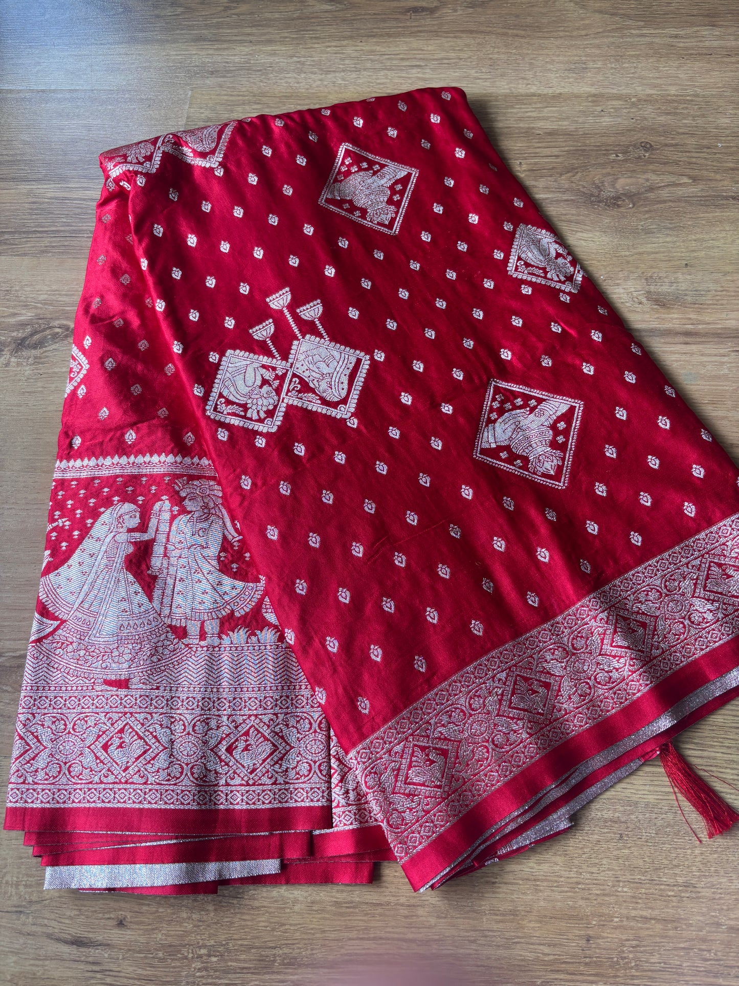 Red Wedding Silk Saree