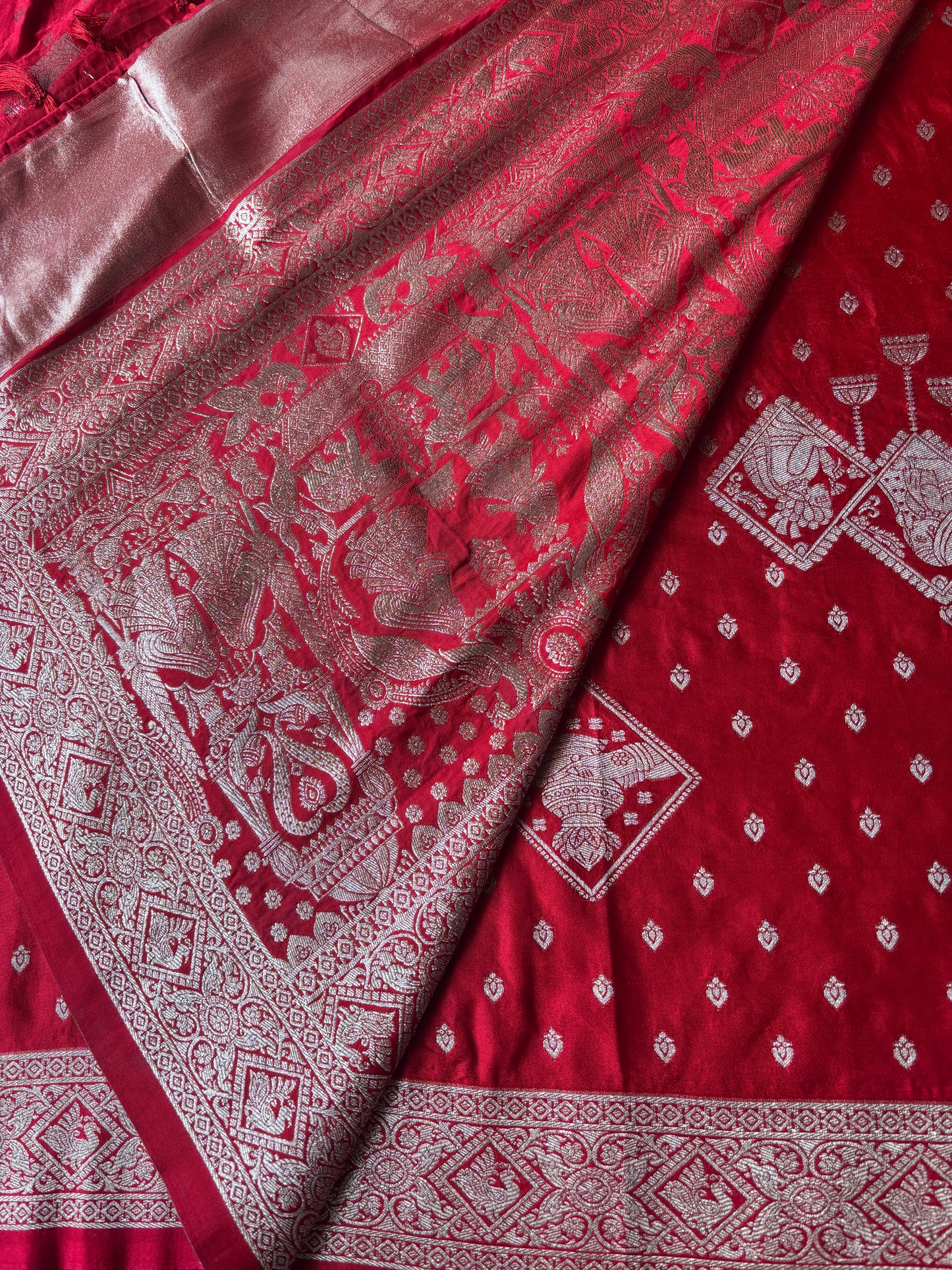 Red Wedding Silk Saree