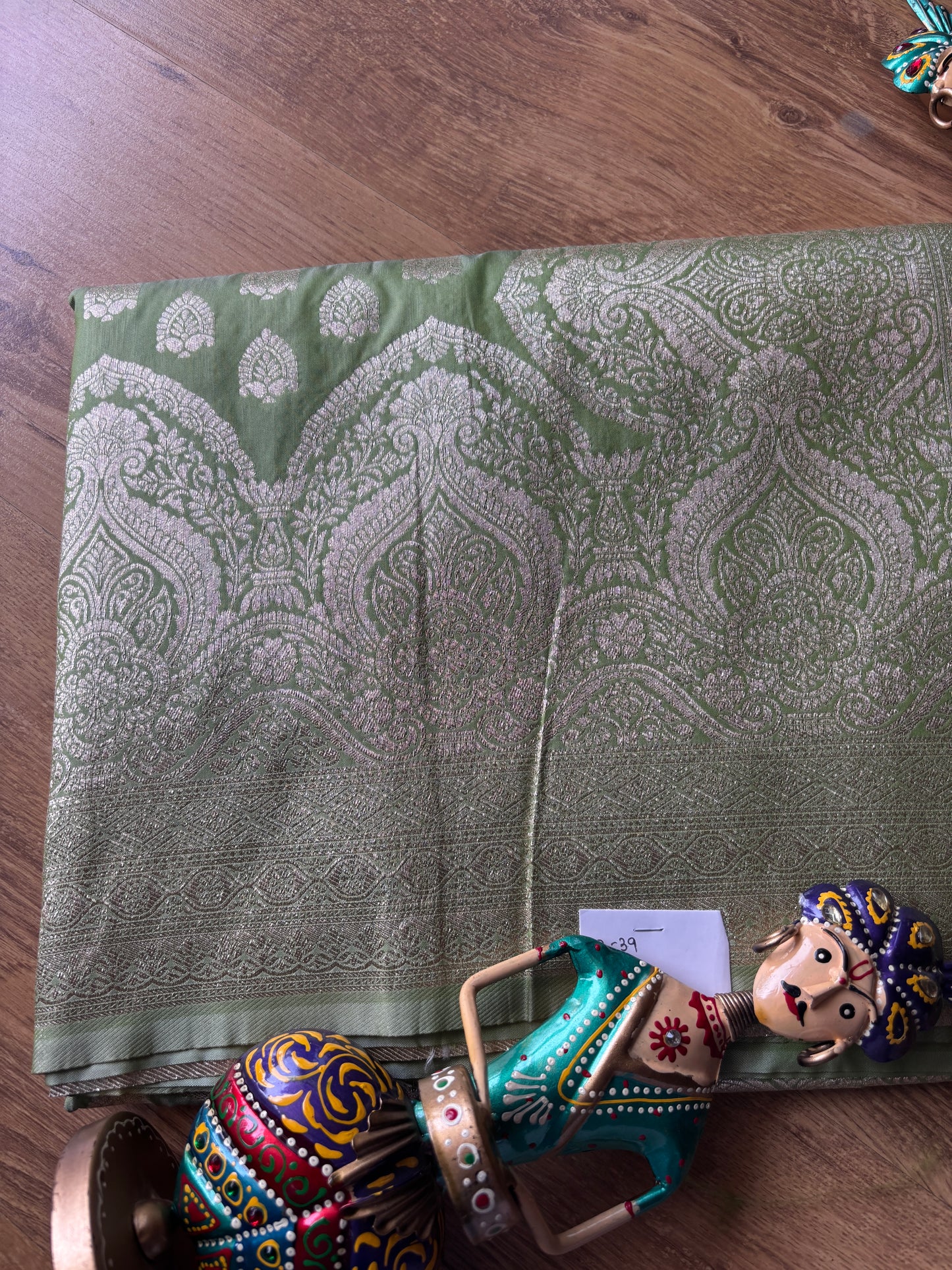Pista Green Banarasi Silk Saree(39)