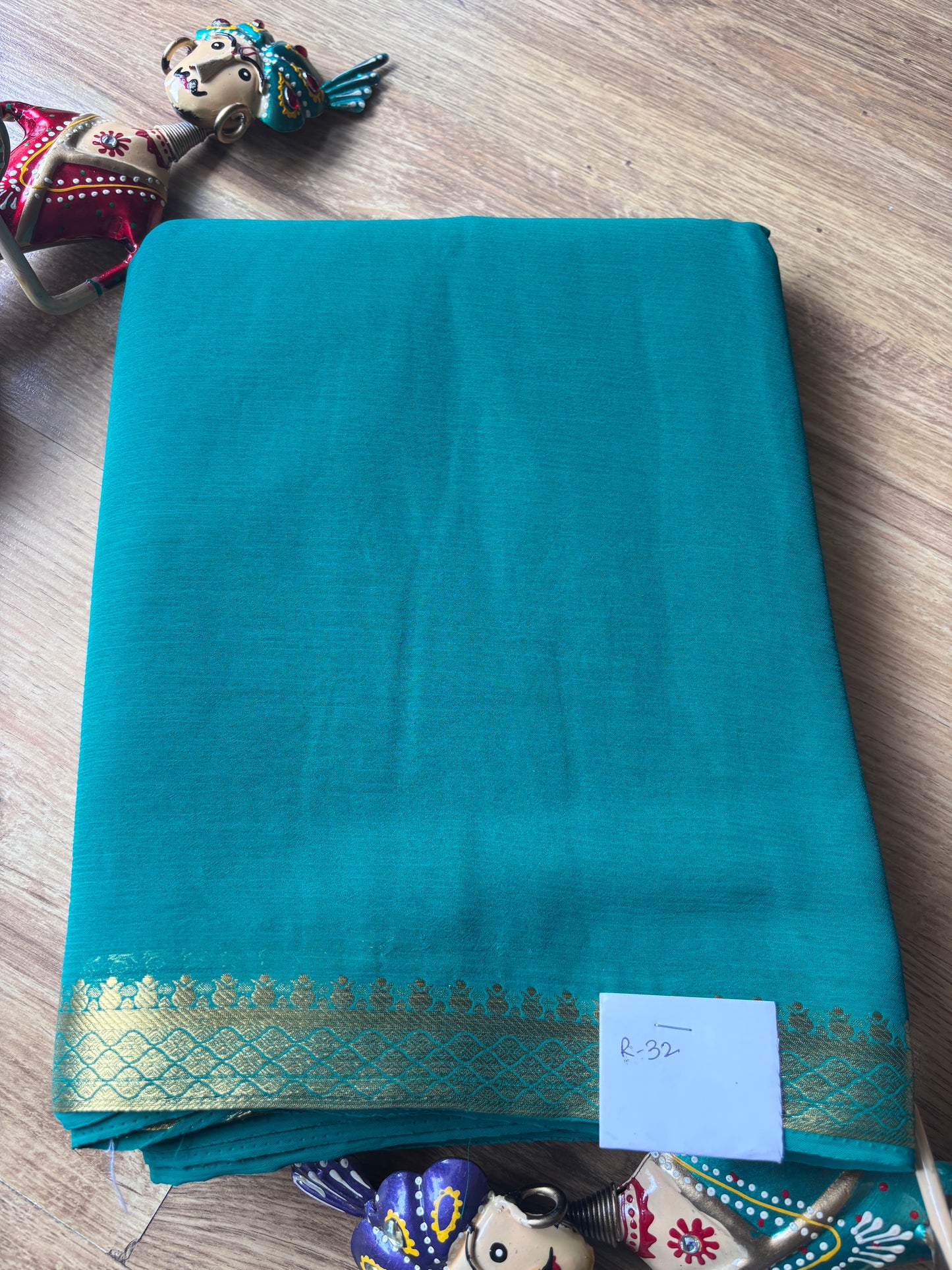 Green Georgette Saree