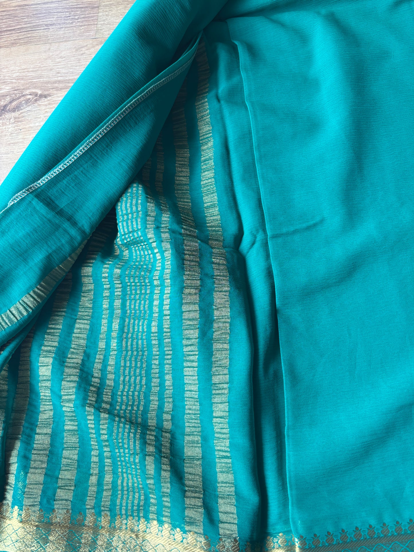 Green Georgette Saree
