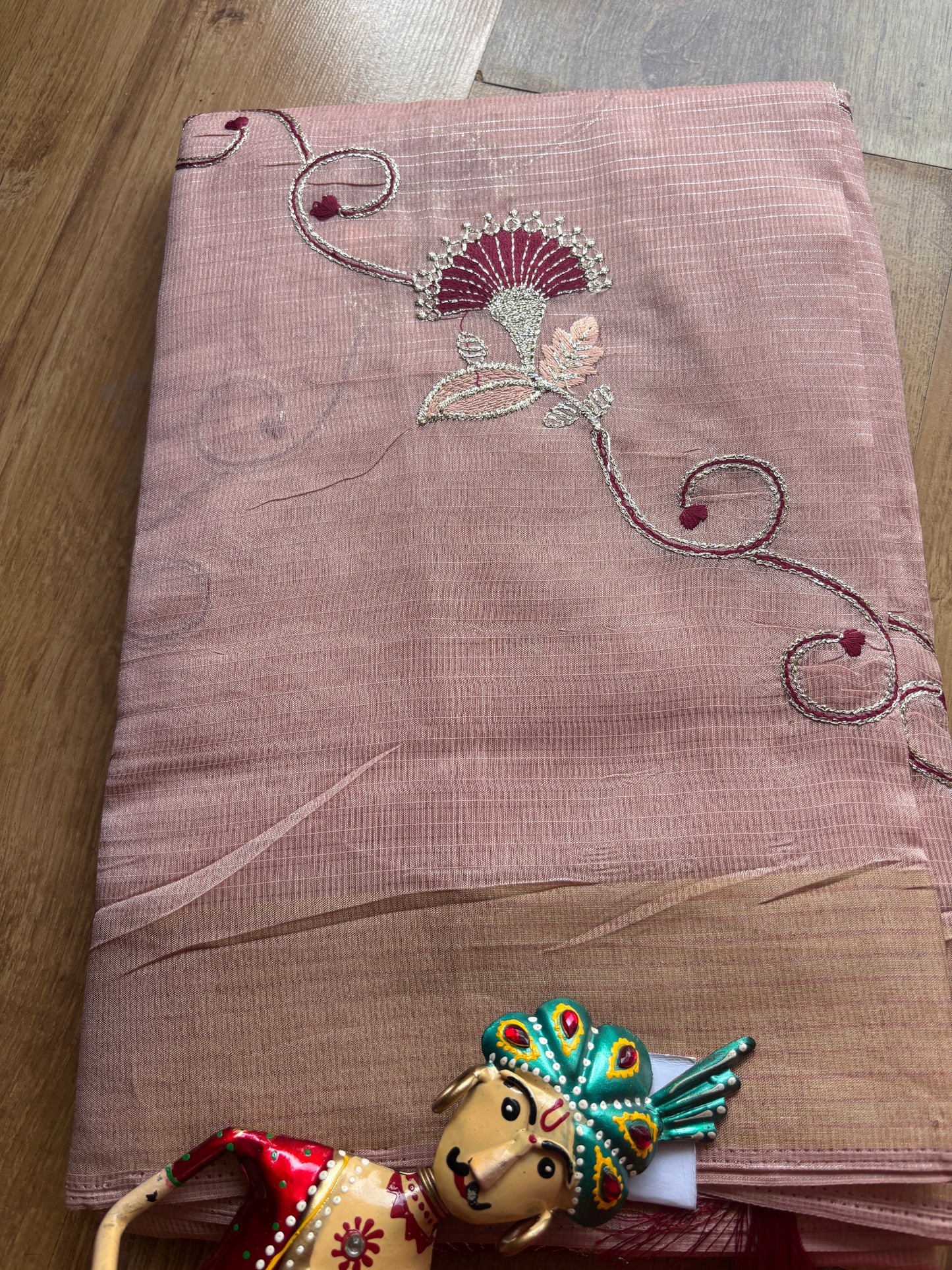 Light Peach(63) Cotton Silk Saree
