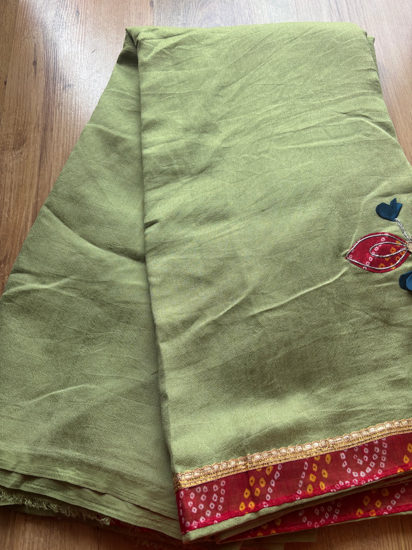 Pista Green Dola Silk Saree