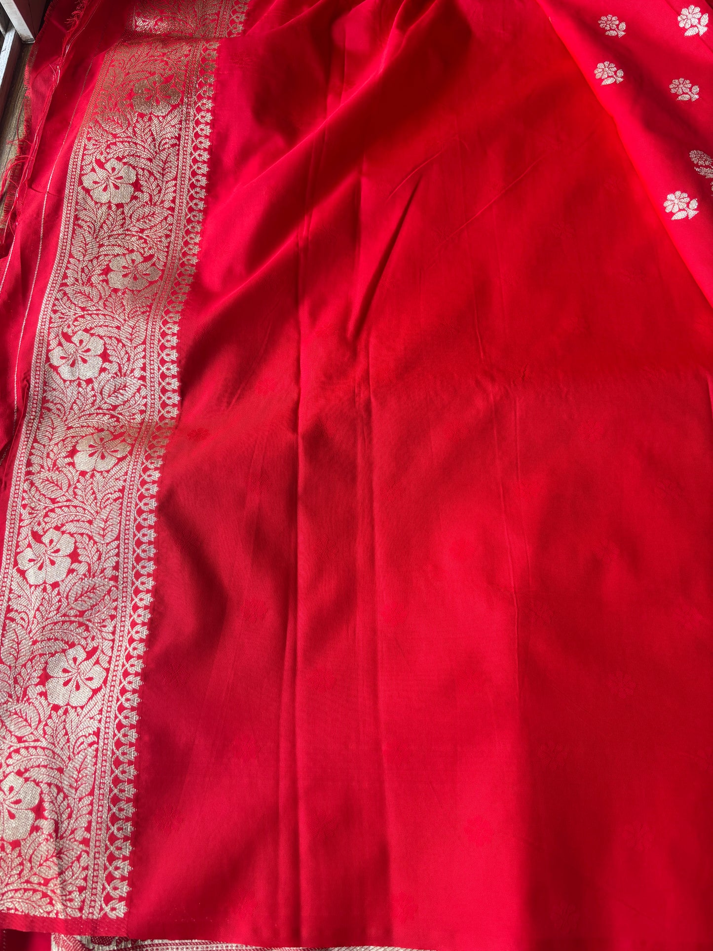 Red Banarasi Silk Saree