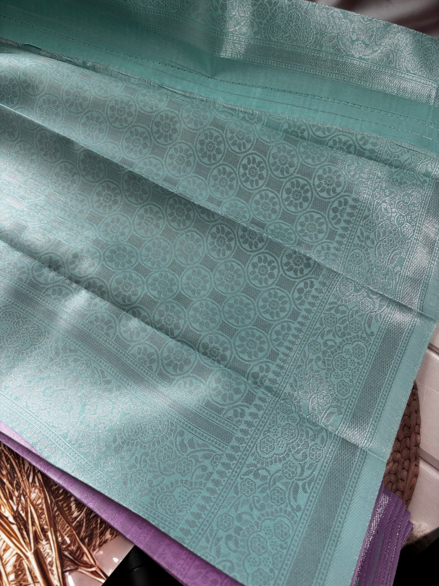 Swarnika- Lavender Kanchivaram Soft Silk Saree