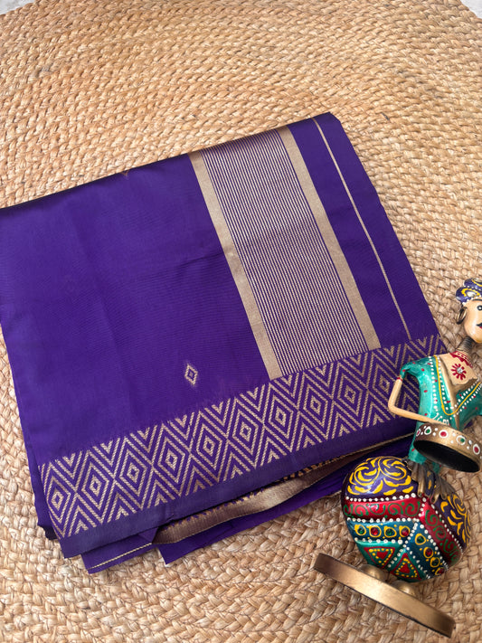 Vaidehi Royal Purple Soft Silk Saree | Radhe Ethnics