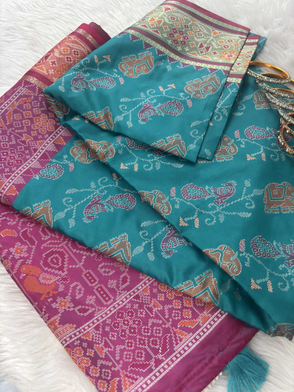 Meherika Firoji Pochampally Silk Saree| Radhe Ethnics