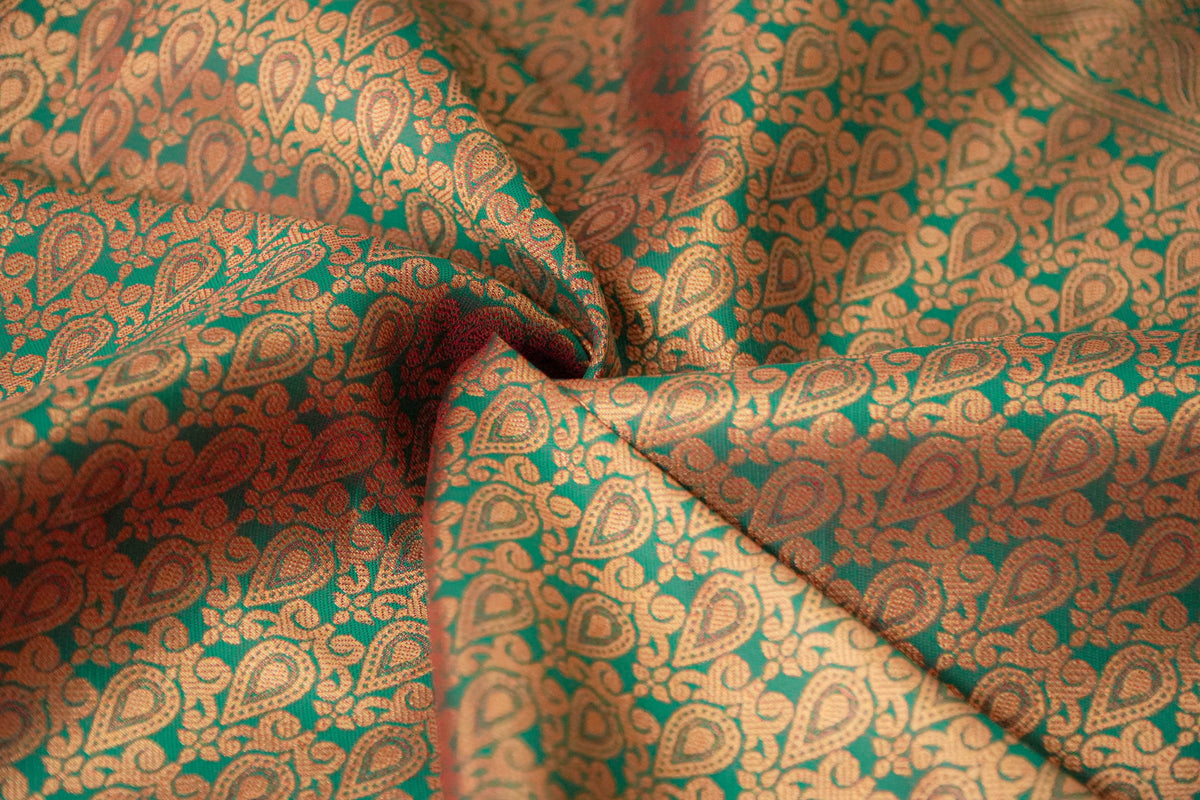Vamika Rani Pink Soft Silk Saree with Green Pallu | Radhe Ethnics