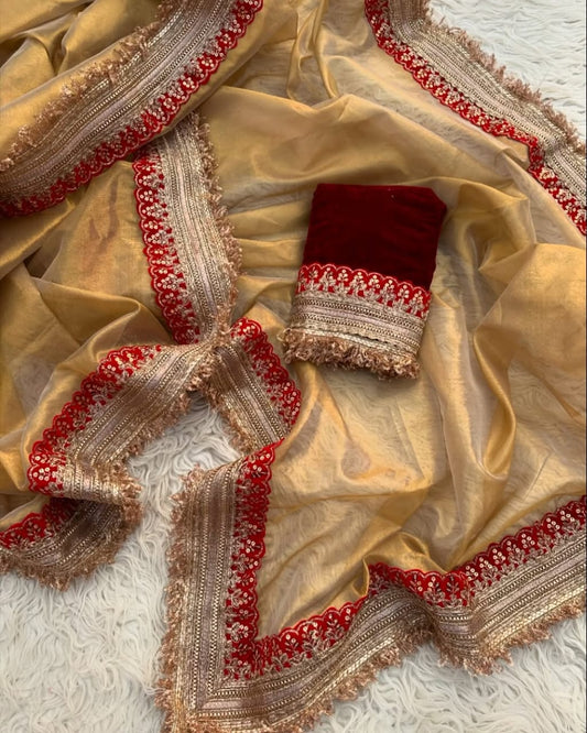 Maharani Tissue Saree